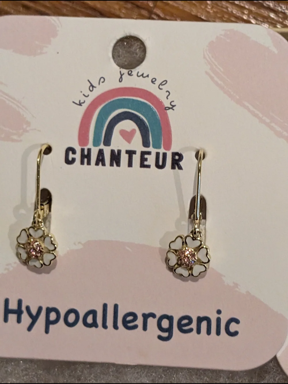 4 Set Of Earrings Chanteur Hypoallergenic Kids Jewelry Accessories